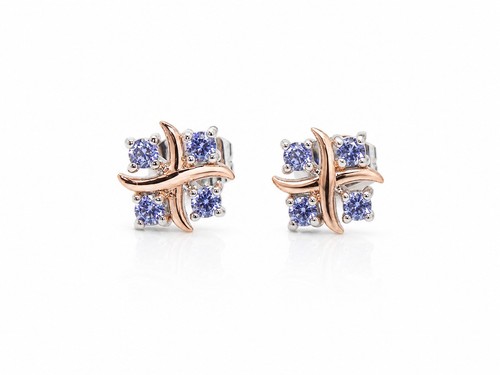 Sterling silver tanzanite - silver,
