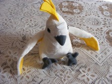 Wild Republic White Cockatoo bird  7"  Soft Toy.