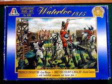 Italeri 1/72 - WATERLOO HISTORIC BATTLEGAME SET + BOX 1980s Complete - Unpainted
