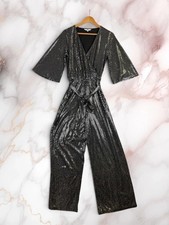 Be You Silver Sequin Jumpsuit