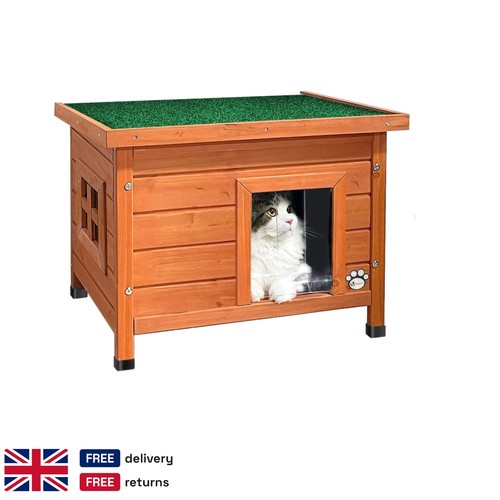 Cat house outdoor - outdoor, wood
