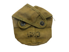 USMC WW2 Canteen Cover, No-Semi Circle FADED stamped 523