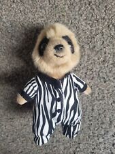 Official Meerkat Merchandise Baby Olag as Zebra Meerkat Soft Toy Plush USED