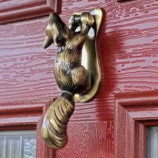 Solid antique brass squirrel - solid,