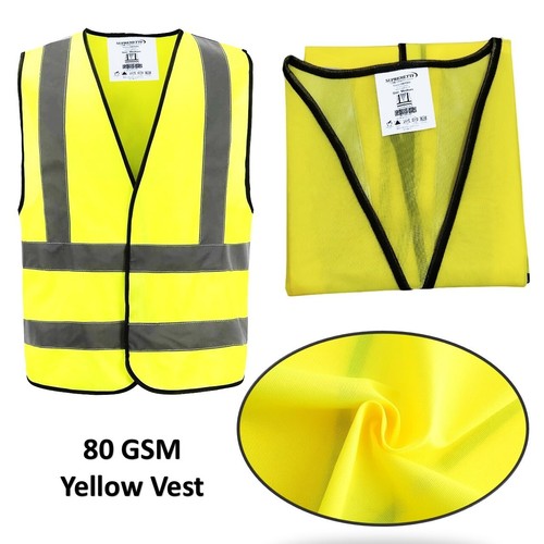 Yellow orange vis vest - yellow,