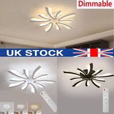 LED Ceiling Light Modern Chandelier Dimmable Remote Living Room Bedroom Pendant