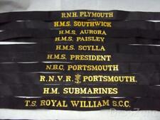 Royal Navy Cap Tally's Sailor's Hat, HMS Aurora, Southwick, HM Submarines, etc