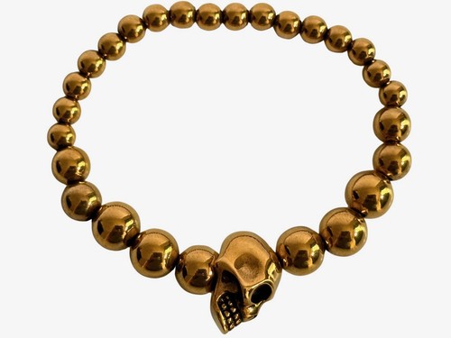 Alexander mcqueen brass skull - alexander,