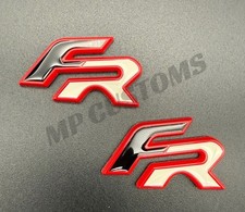 2 Gloss Black ,Red,White FR