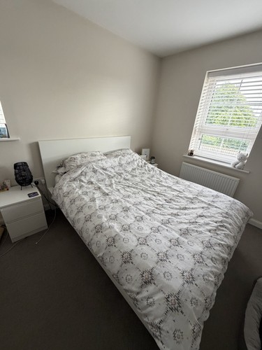 Ikea double bed frame white - ikea,,