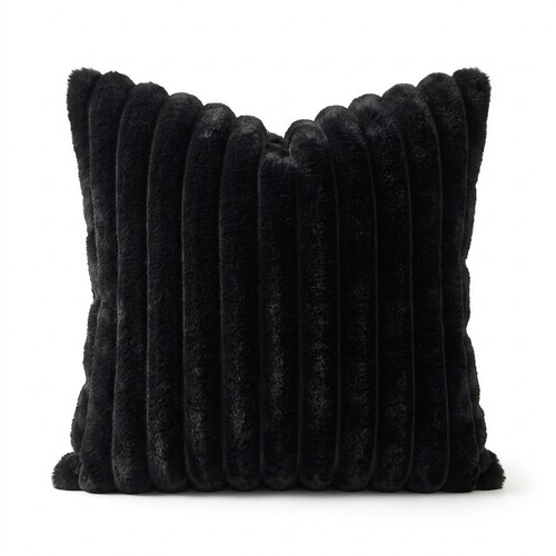 New plush plain cushion cover - new,