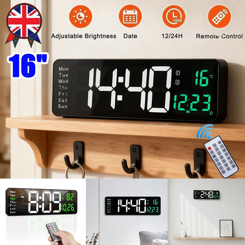 Led wall clock digital - wall,