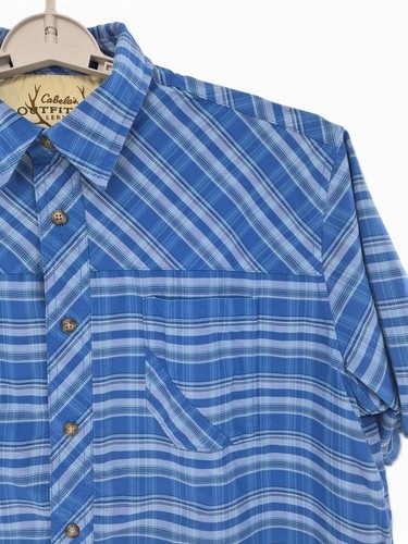 Cabela men blue plaid - cabela’s, men’s