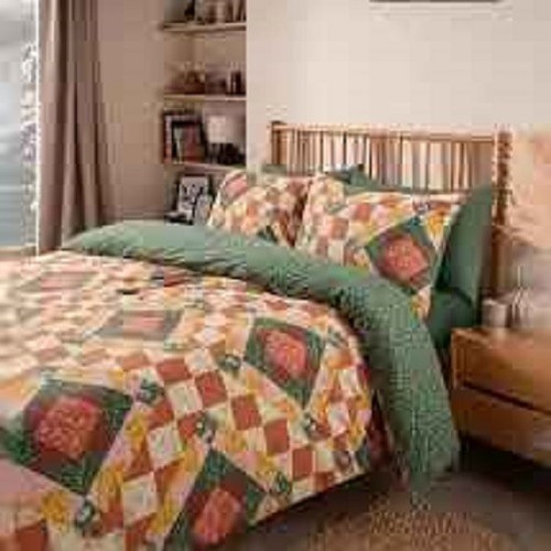 Patchwork autumn double duvet - patchwork,