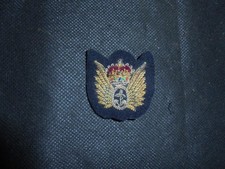 Old Royal Navy Fleet Air Arm Observers Wings Gold Wire Pin Back Uniform Badge