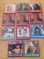 Walkers 1999 Star Wars Episode 1 Scratch Cards: Can You Resist Cards x 11