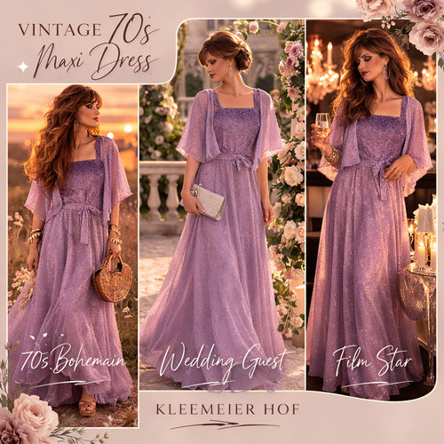 Vintage 70s maxi dress - 70s,
