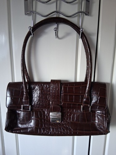Vintage brown alligator - brown,