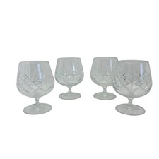 Vintage Brandy Glass x4