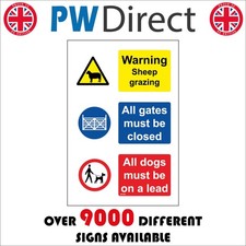 SIGN Warning Sheep Grazing