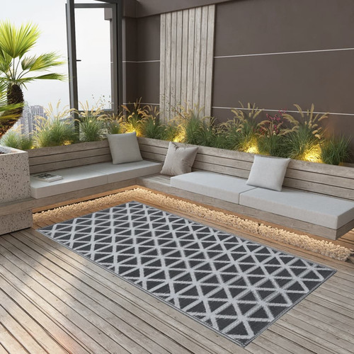 Outdoor rug 160x230 black - 160x230,