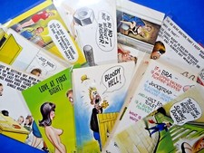 Bamforth Comic 100 Series Postcards Saucy Humour / Rude! Unused 1970s NEW STOCK