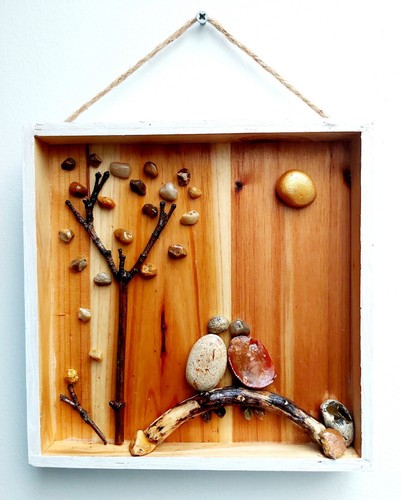 Pebble art handmade - pebble, 3d