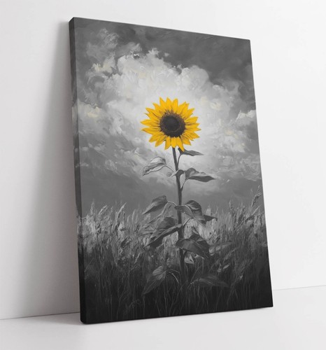 Yellow sunflower black - yellow,