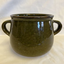 Green Glazed Planter Pot With