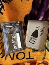 Buckfast Hip Flask Gift Box Set | Free Postage | Refill Funnel & cups Inc