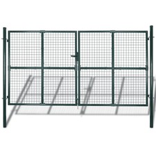 Garden Mesh Gate Fence Door Grille Outdoor Barrier Panel Multi Sizes vidaXL