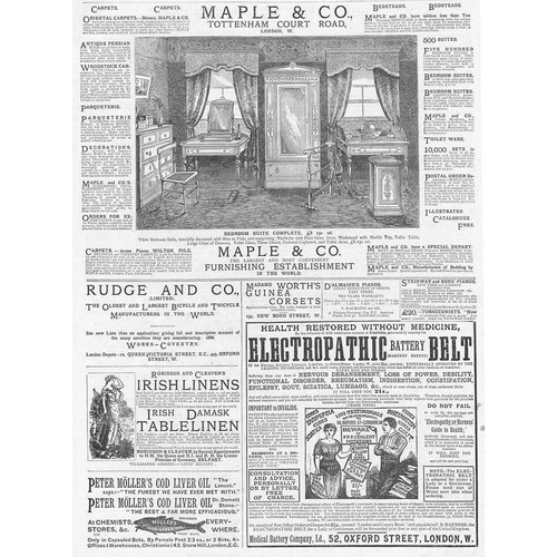 Victorian adverts maple co - adverts;, &