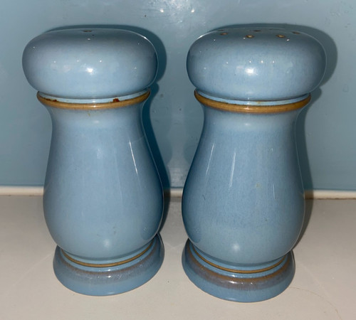 Denby blue linen tall salt - denby,