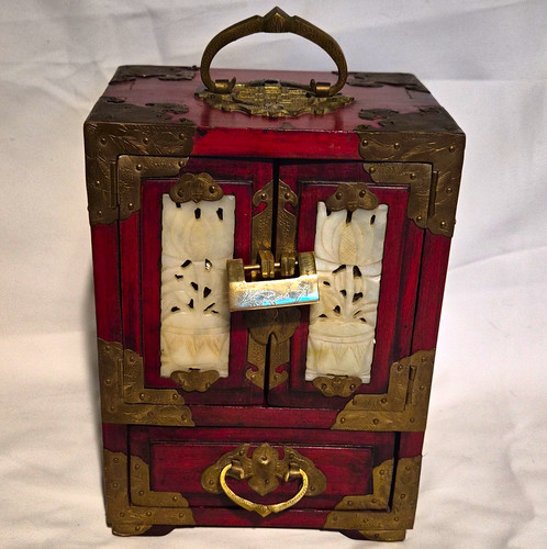 Vintage chinese rosewood - chinese, brass