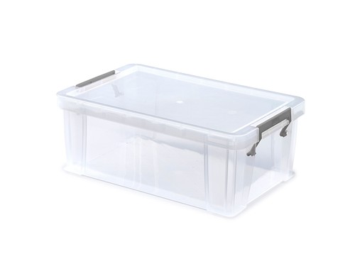 10l clear stacking storage box - 10l,
