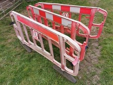 3x Plastic Pedestrian Road Safety Barriers - Chapter 8 Road Traffic