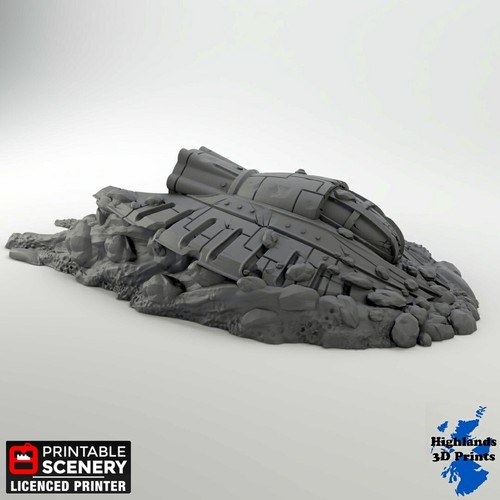 Ufo crash scatter - scatter, terrain