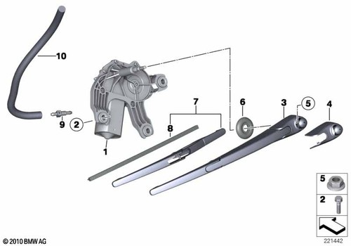 Mini genuine rear - genuine, wiper