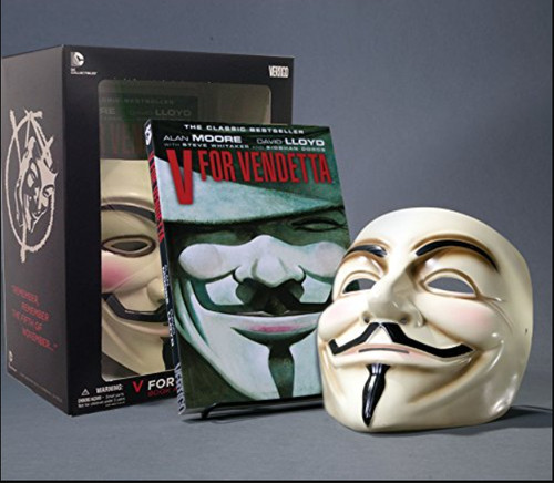 For vendetta book and mask - vendetta,