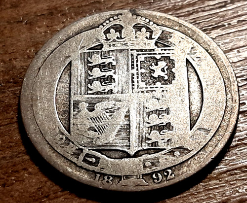 Victoria silver shilling 1892 - victoria,