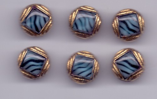 Vintage glass buttons - 6,