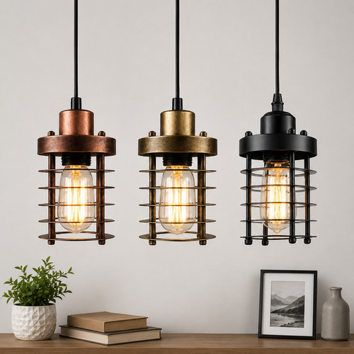 Metal ceiling light - light, shade
