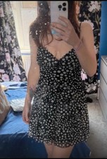 Zara Polkadot Backless Mini Dress Bnwot Size S