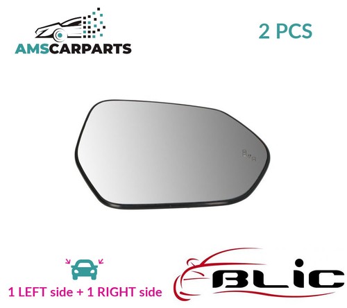 Rear view mirror glass - rear, pair
