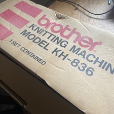 Vintage Brother KH-836 Knitting Machine + Accessories Very Good Condition