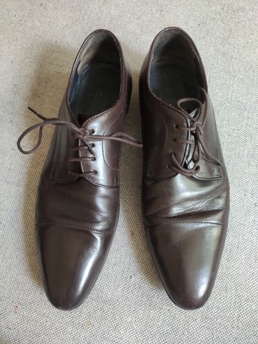 Boss leather shoes - with, laces
