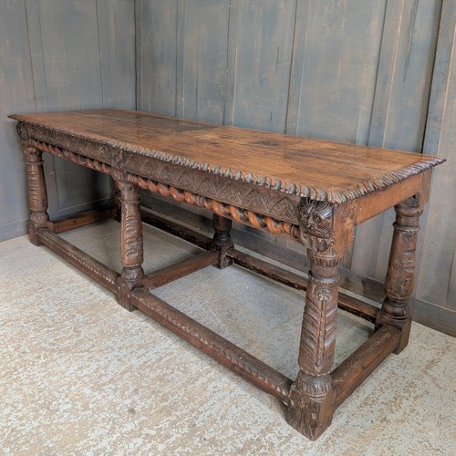 Long antique highly carved - long,