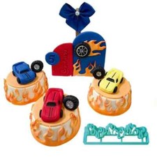 3D Fire hot wheel car Cookie