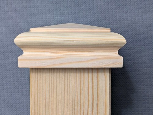 Stair newel post cap pyramid - newel,