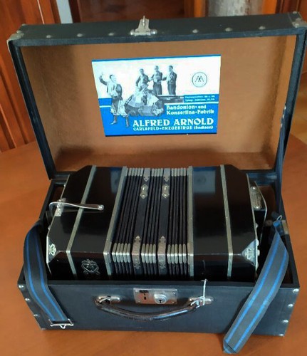 Antique bandoneon accordion - antique,
